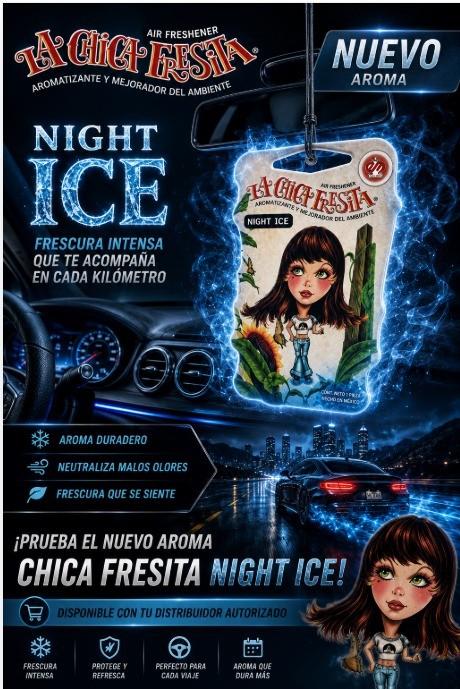 CHICA FRESITA AROMA NIGHT ICE  AMBIENTADOR