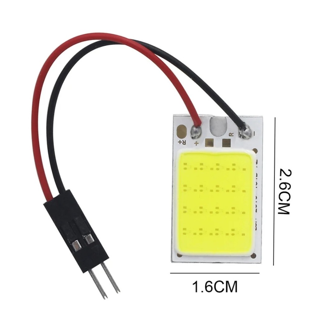 LUZ LED COB  18 CHIP 12V UNIVERSAL PEQUEÑO