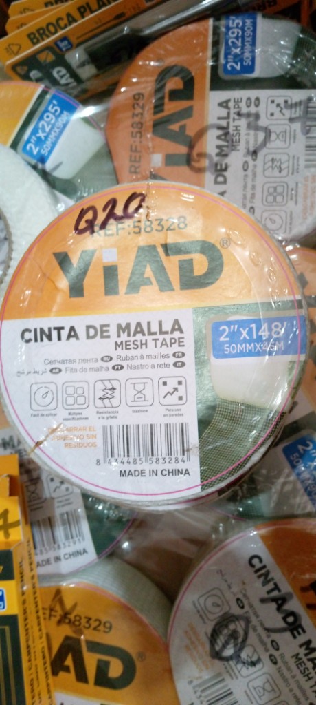 CINTA HADESIVA PARA TABLA YESO DE FIBRA DE VIDRIO 500 MM X 45M