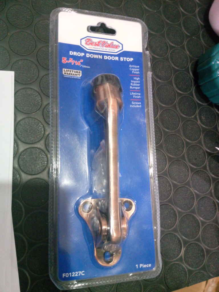 TOPE D/PUERTA TIPO PATA 5-5/16" COBRIZADO