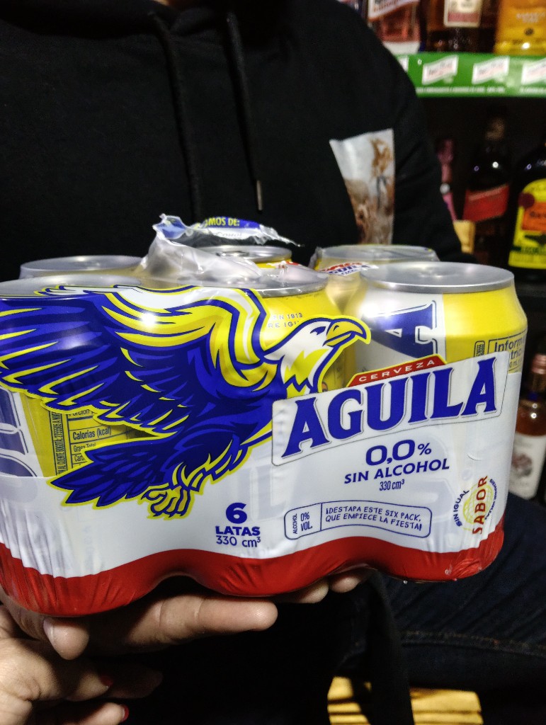 Cerveza Águila 0.0 Lata 330 cm3 x six pack