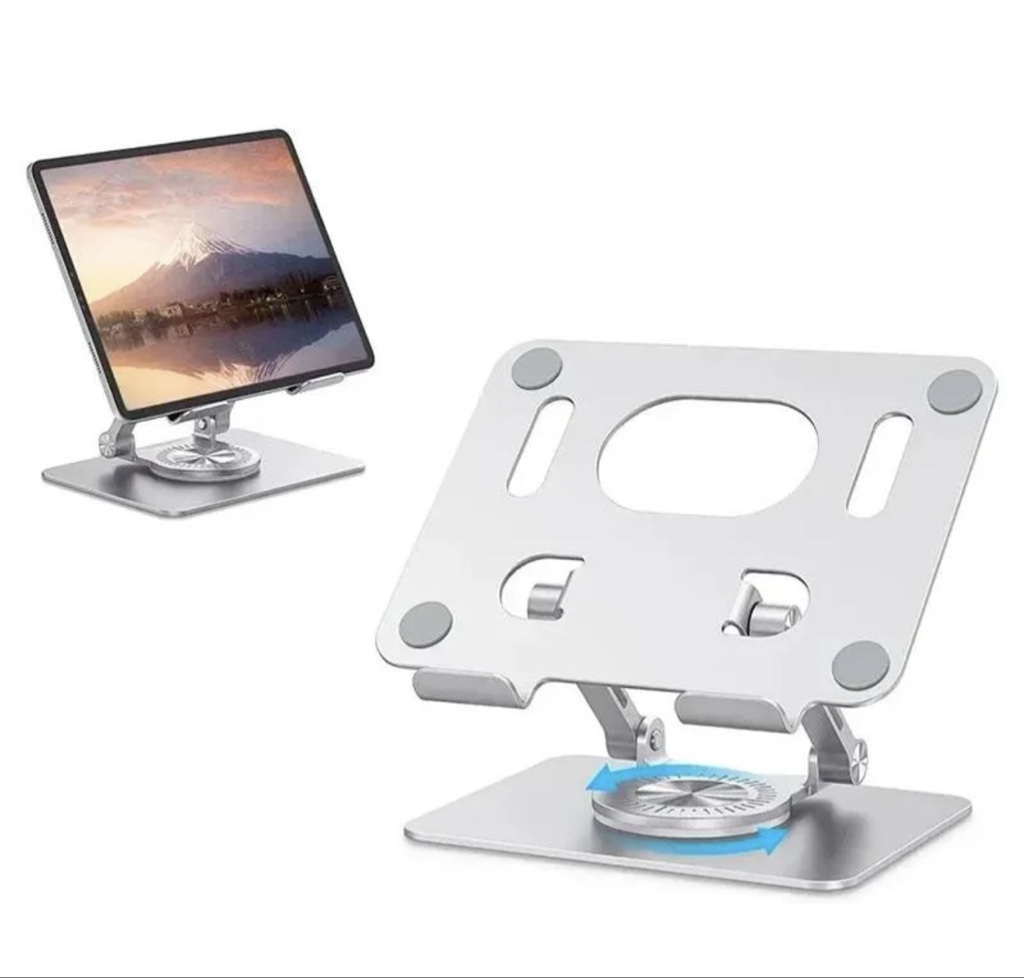 SOPORTE PARA TABLET 360 GRADOS PLATEADO