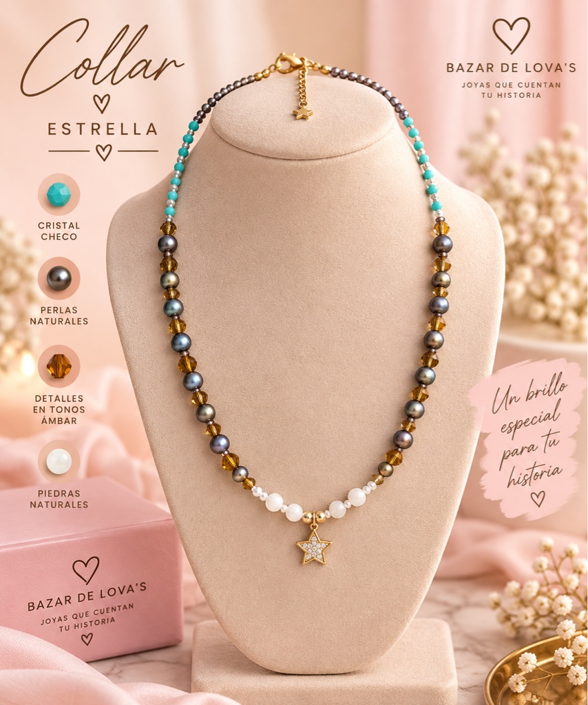 Collar Perlas Estrella