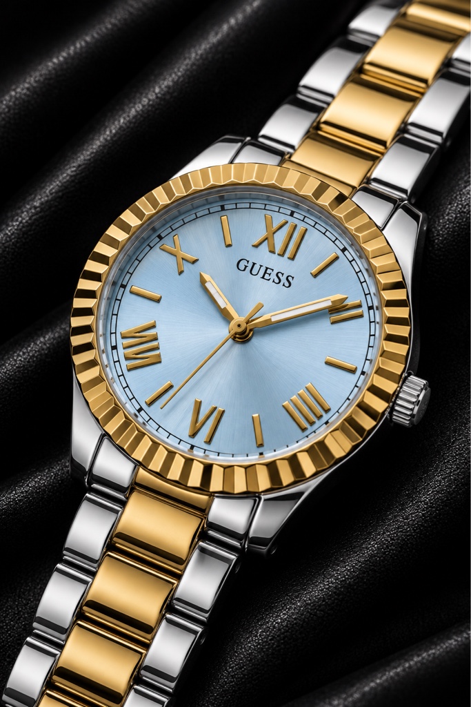 GUESS Mini Luna GW0687L4 – Gold & Silver / Light Blue