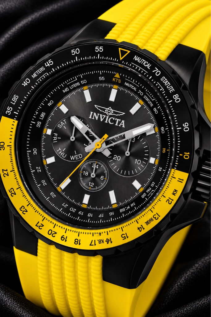 INVICTA Aviator 33038 – Black & Yellow
