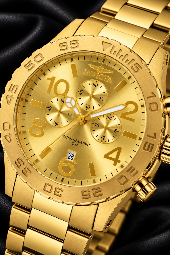 INVICTA Specialty 1270 – Full Gold Chronograph