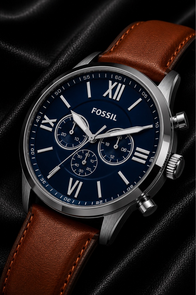 FOSSIL Neutra Chronograph FS5453 – Blue & Brown