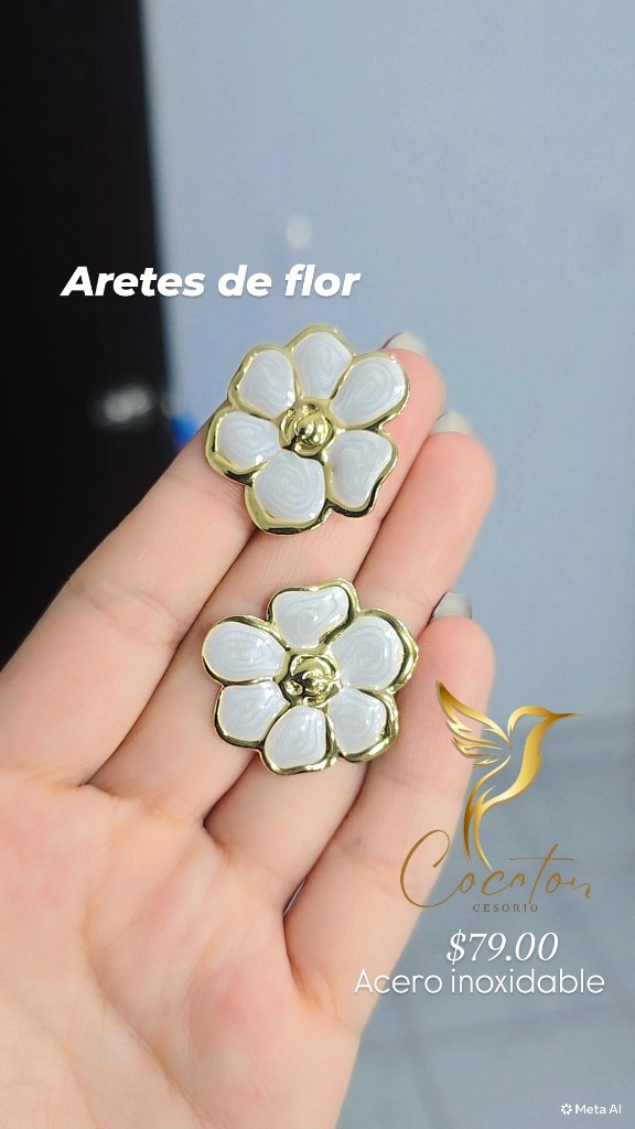 Aretes de flor