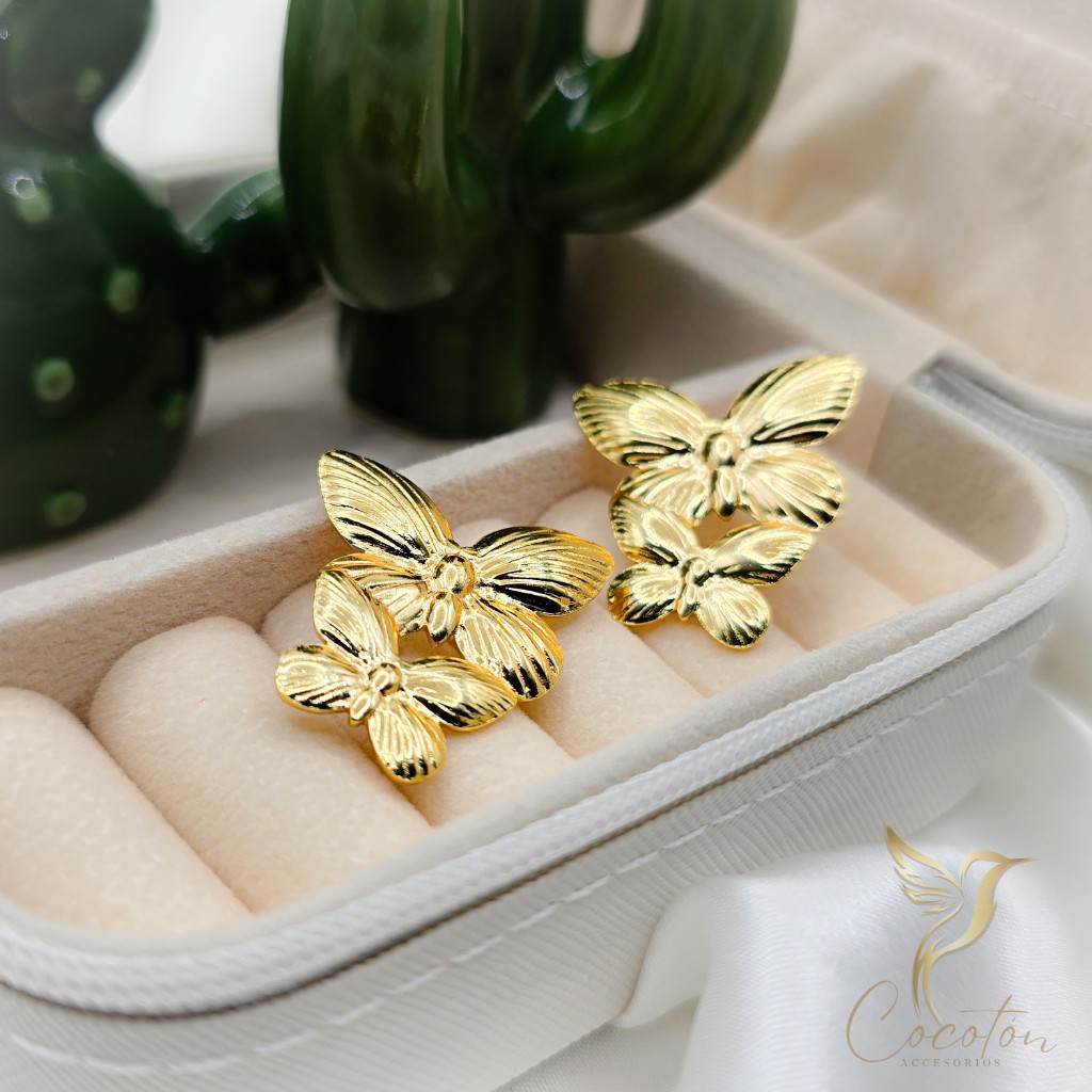 Aretes mariposa