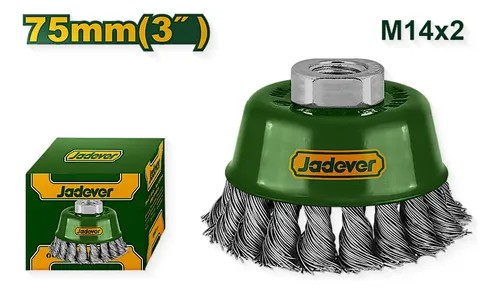 Cepillo Copa 3" trenzado Jadever