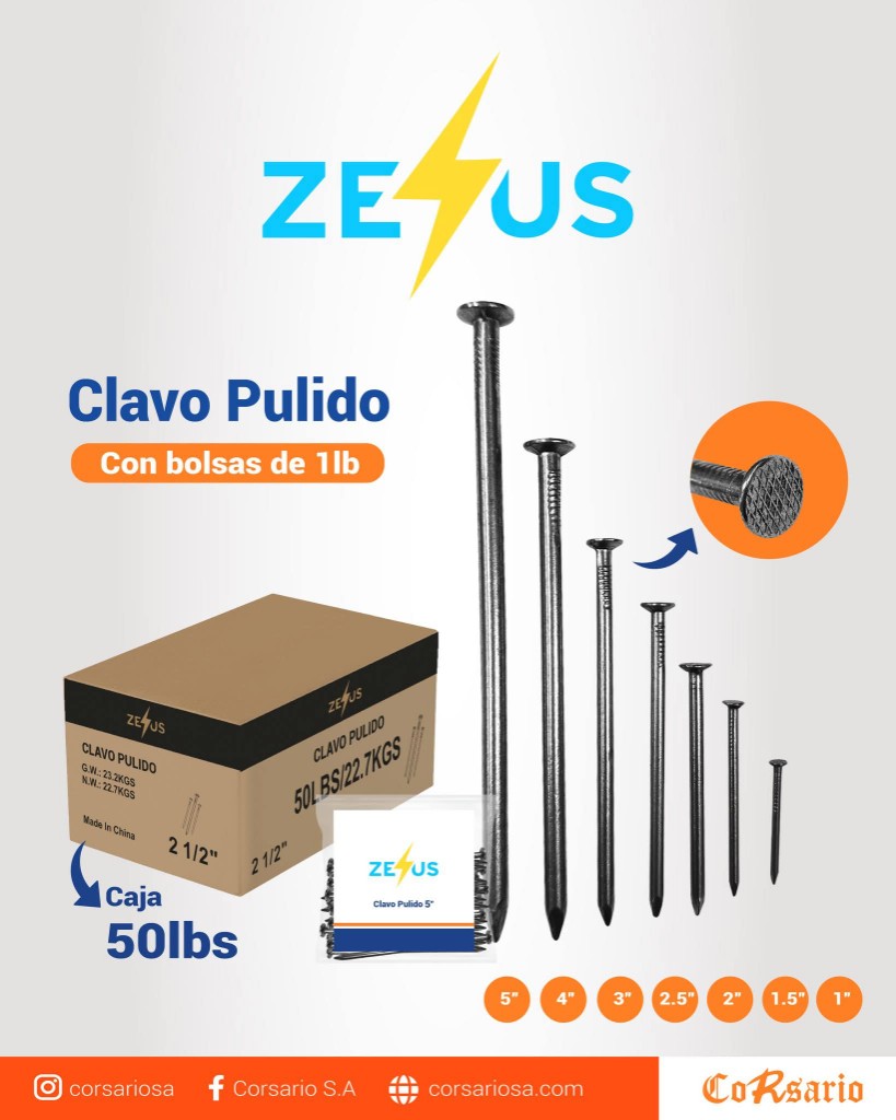 Caja de clavo de 4"