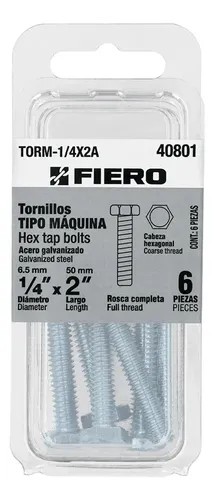 Perno 1/4x2"