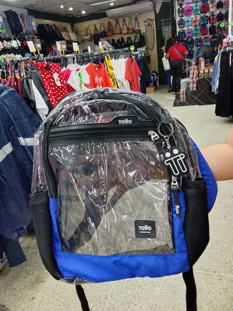 Morral transparente totto