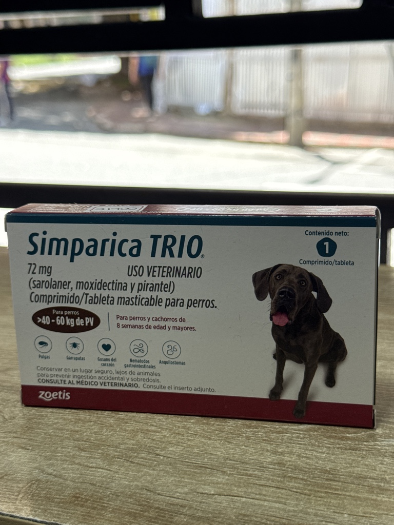 Simparica TRIO 72mg perros 40-60kg