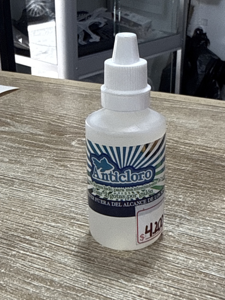 Anticloro gotero blanco