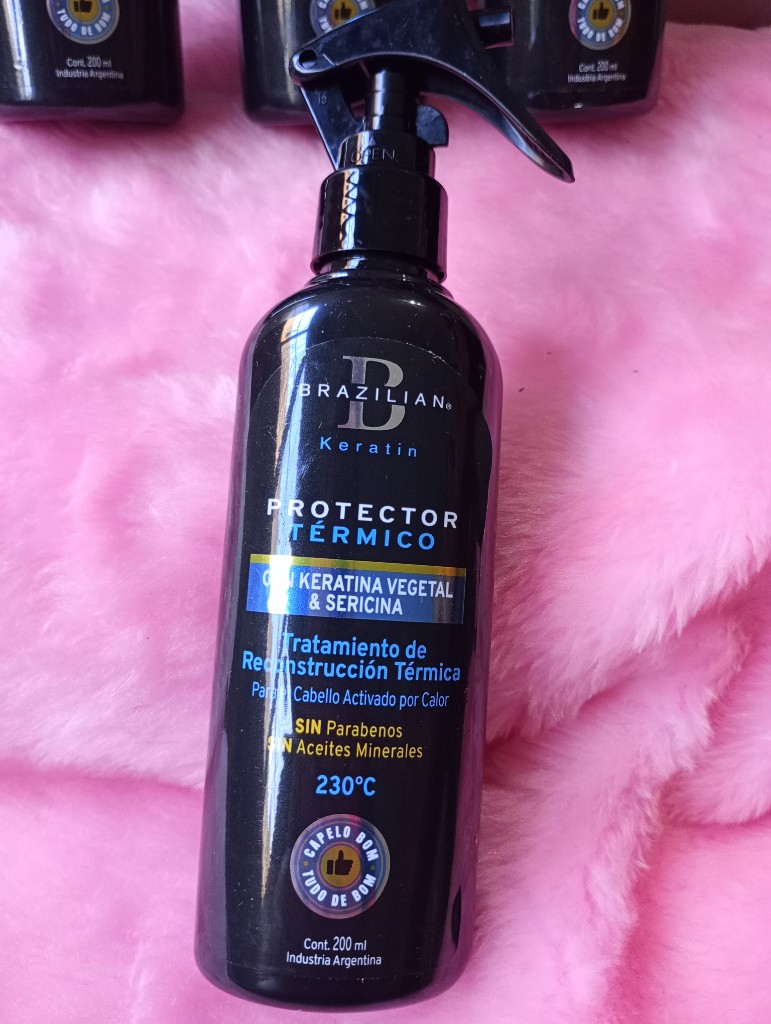 Protector termico con Keratina vegetal y sericina - real brazilian Keratin
