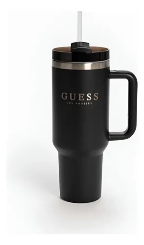 Vaso térmico Guess 40 onzas color negro