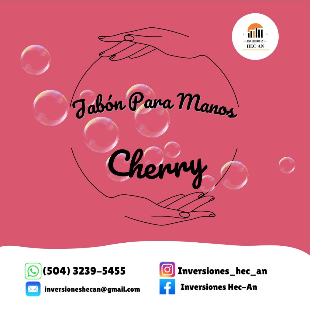 Jabón líquido para manos - Cherry