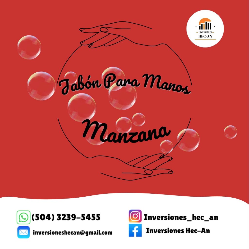 Jabón líquido para manos - Manzana