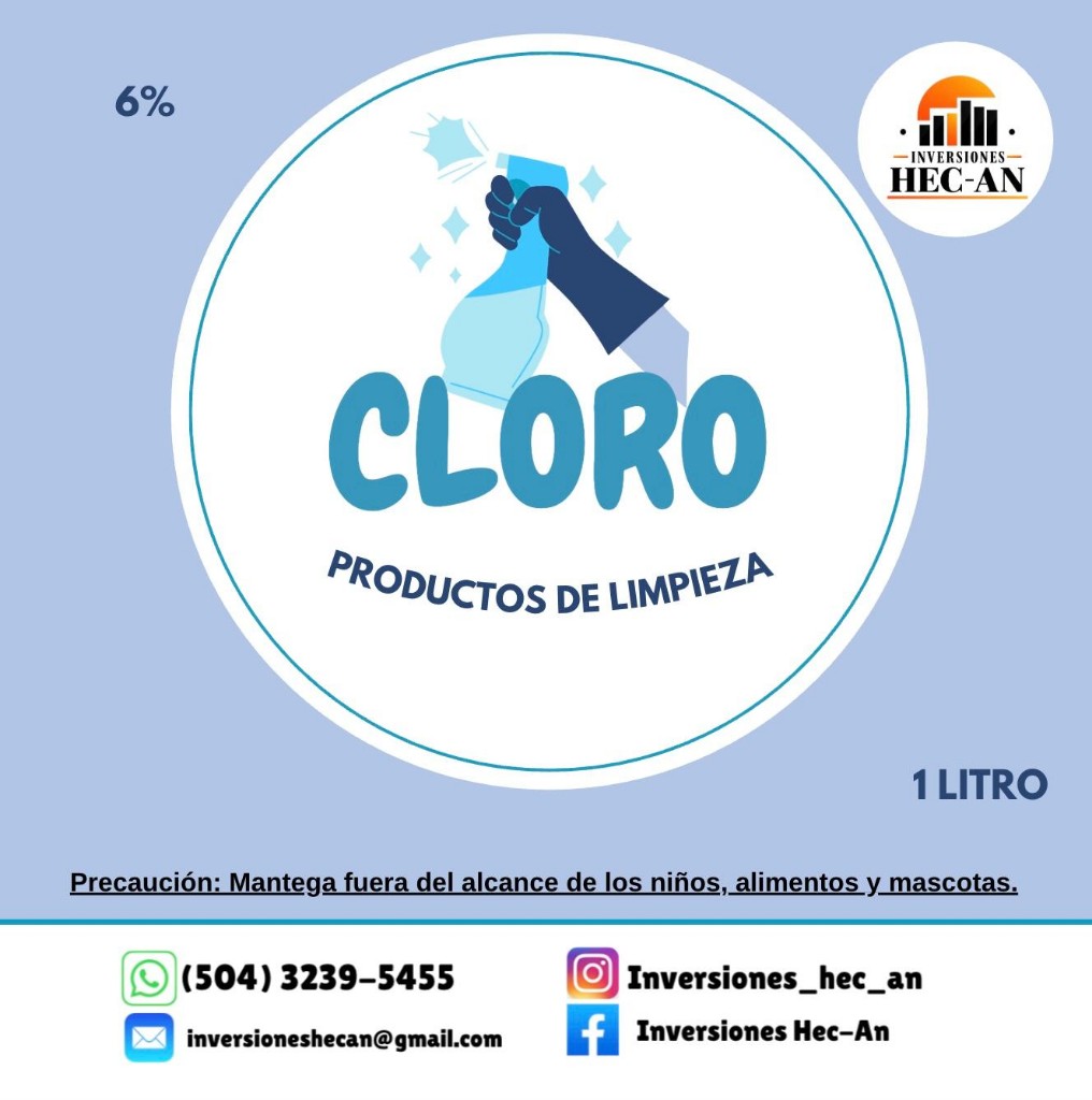 Cloro 1 litro