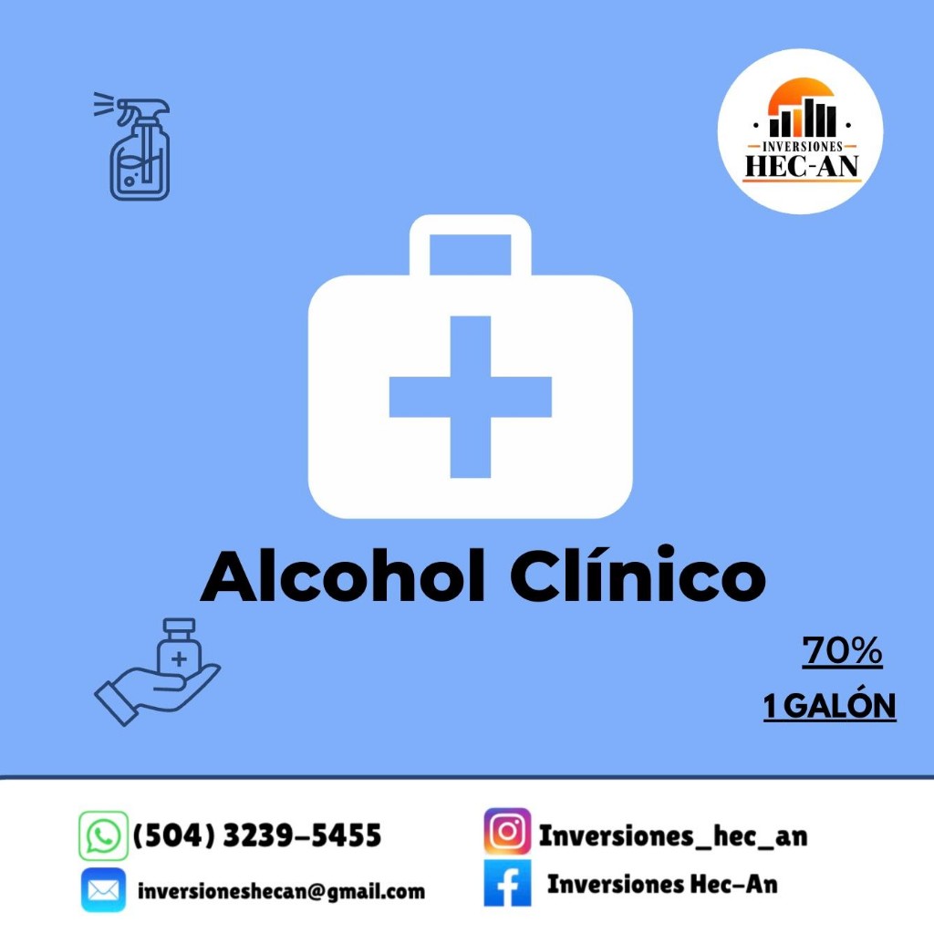 Alcohol clínico 70%