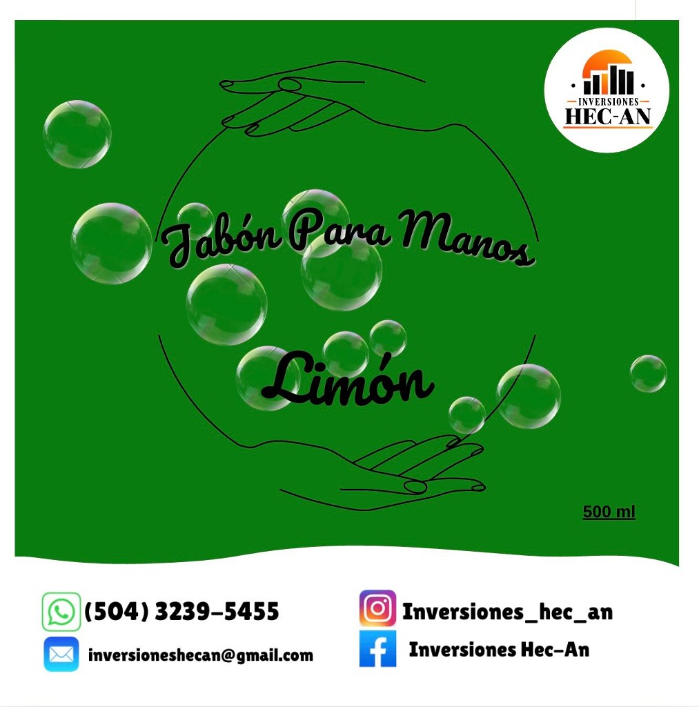 Jabón líquido para manos Limón 500ml