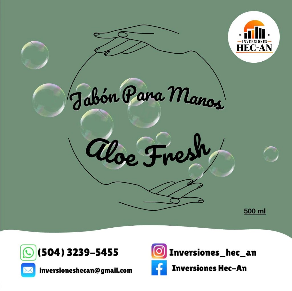 Jabón líquido para manos - Aloe Fresh 500 ml