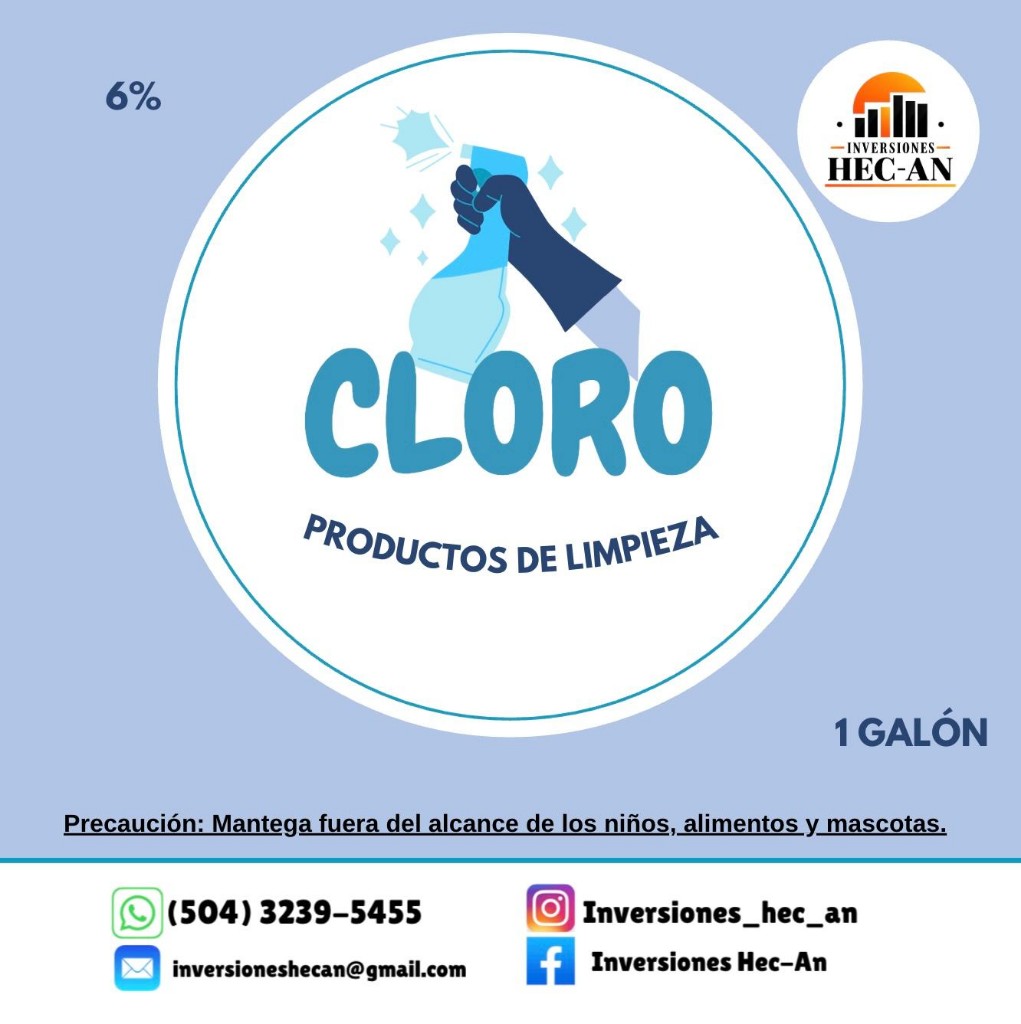 Cloro 6% (galón)