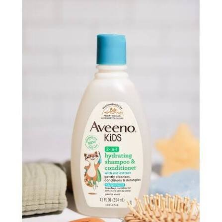 Aveeno Kids shampoo y acondicionador 2 en 1.