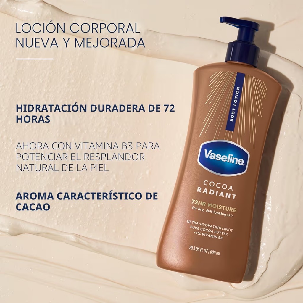 Vaseline Cocoa Radiant loción corporal