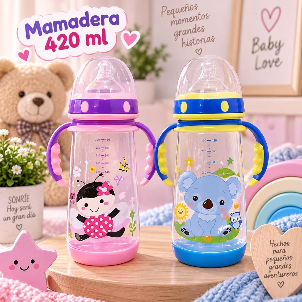 Mamadera con asas de 420 ML