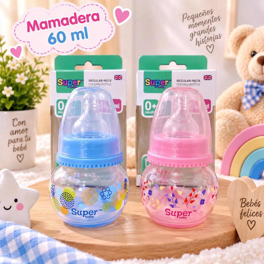 Mamadera 60 ML plástico super
