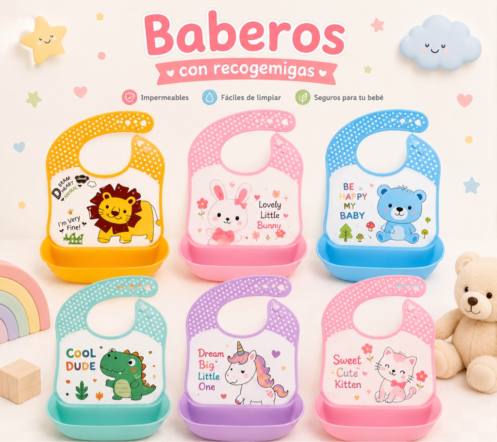 BABERO CON RECOGEMIGAS