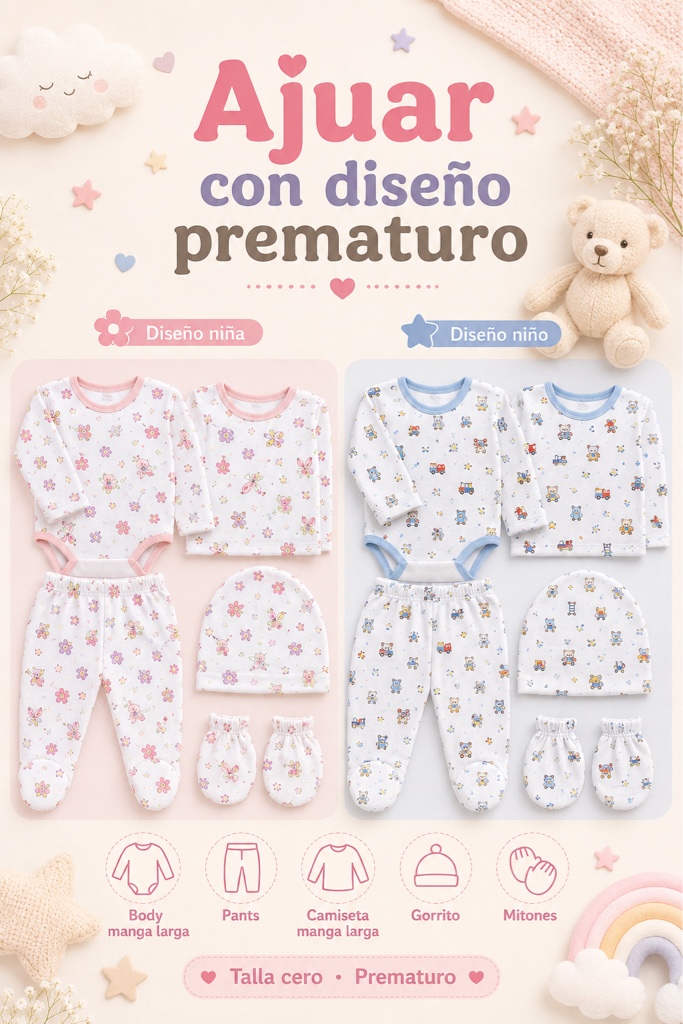 AJUAR CON DISEÑO PREMATURO