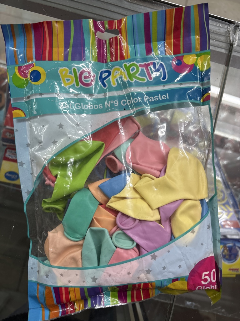 Globos 50 Unidades Pastel MULTICOLOR