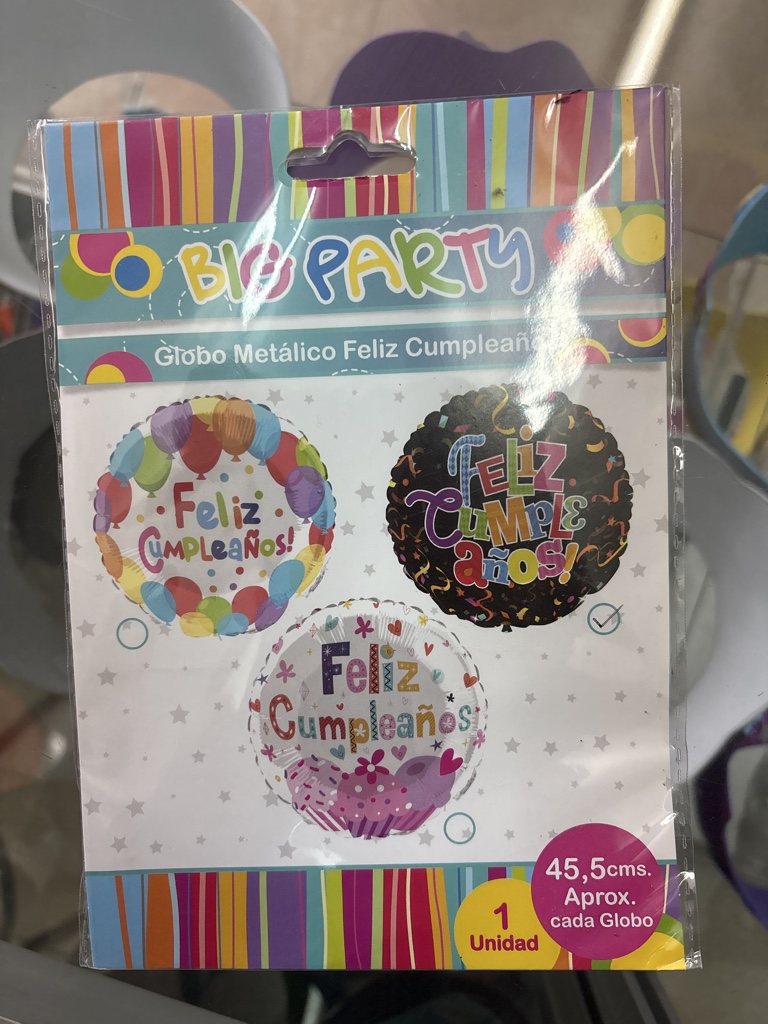 Globo Feliz Cumpleaños Unidad
