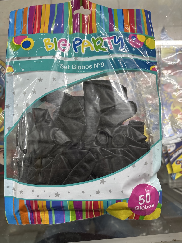 Globos 50 Unidades NEGRO