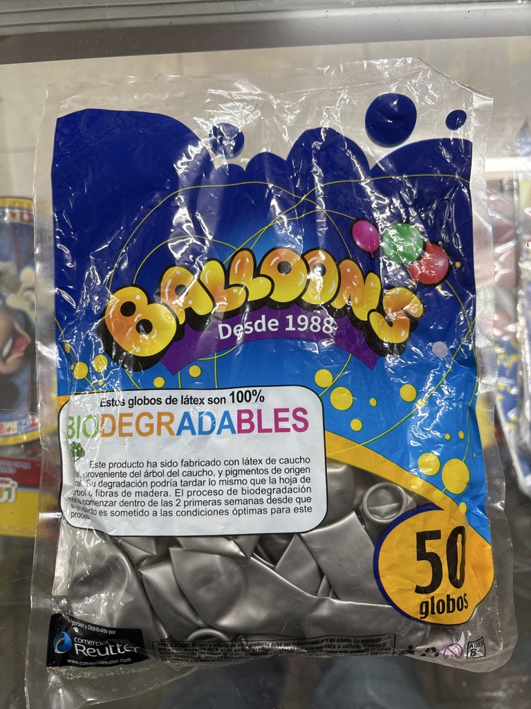 Globos 50 Unidades GRIS Perlados
