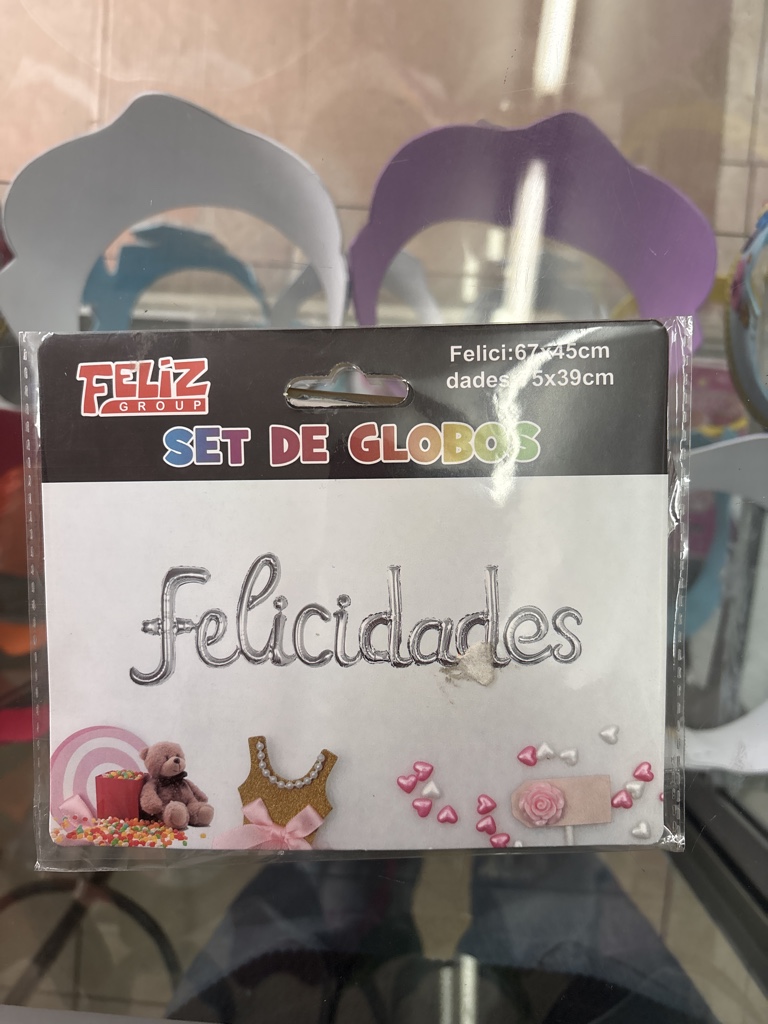 Globo Letra Felicidades