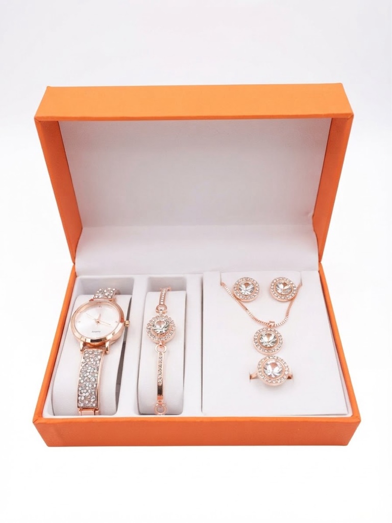 Reloj rosa elegante