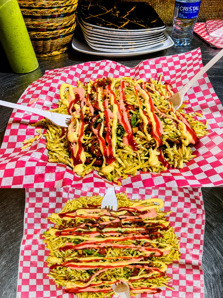 Choripapa paparote, especial pollo