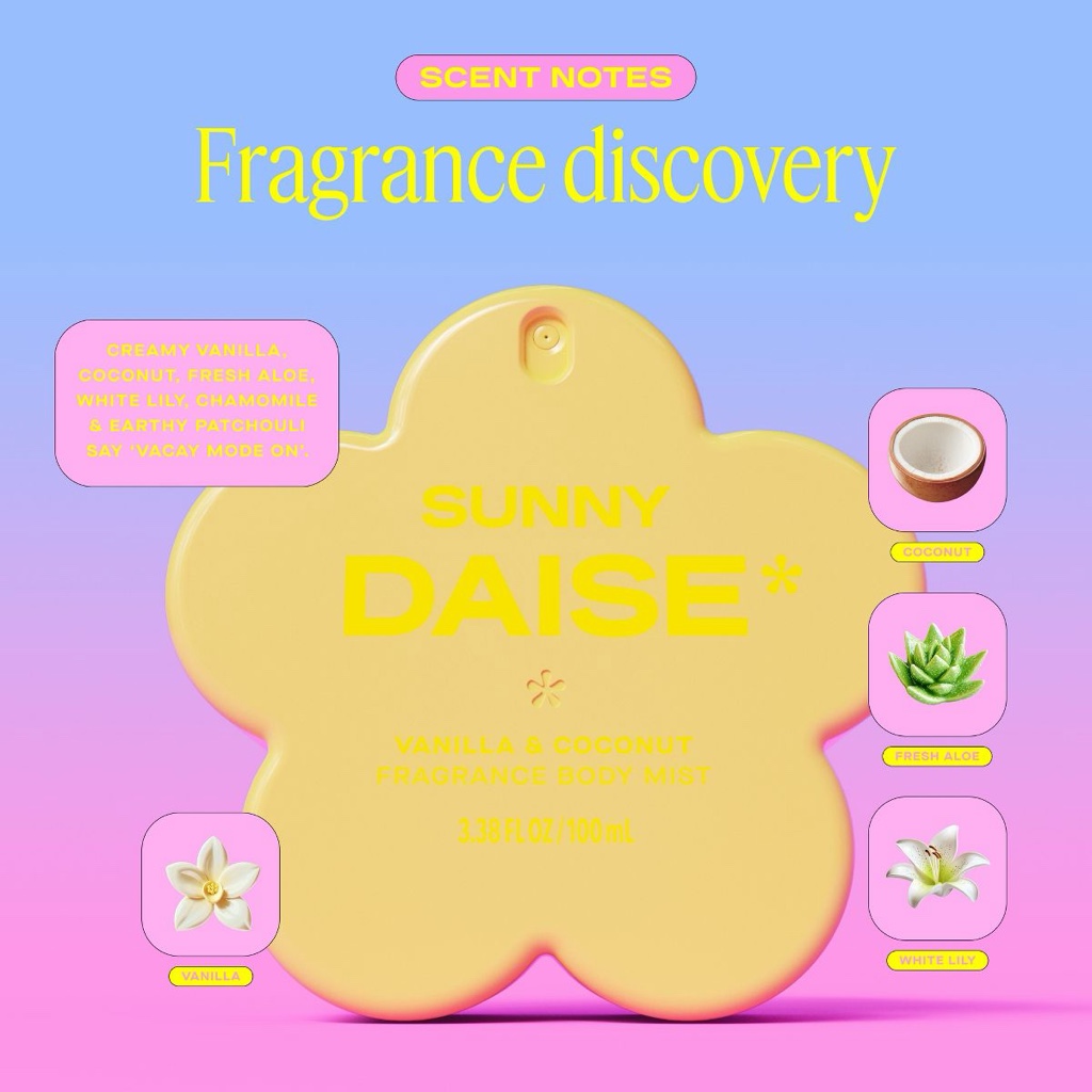 ⭐ Daise Sunny Daise Fragrance Body Mist ✨