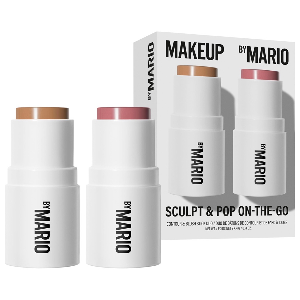 ⭐ MAKEUP BY MARIO Sculpt & Pop On-The-Go – Light Medium & Dusty Rose ✨