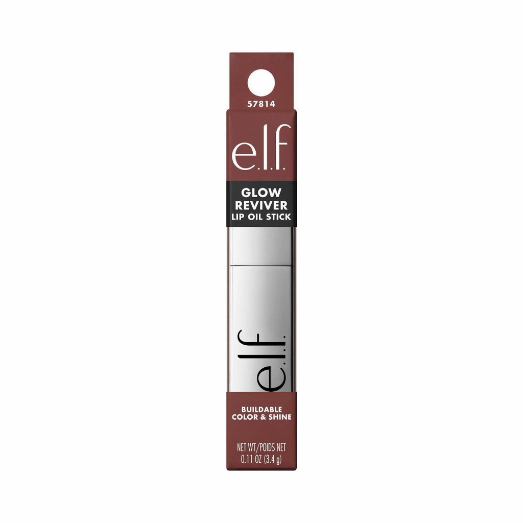 🤎 e.l.f. Glow Reviver Lip Oil – Truffle Maker ✨