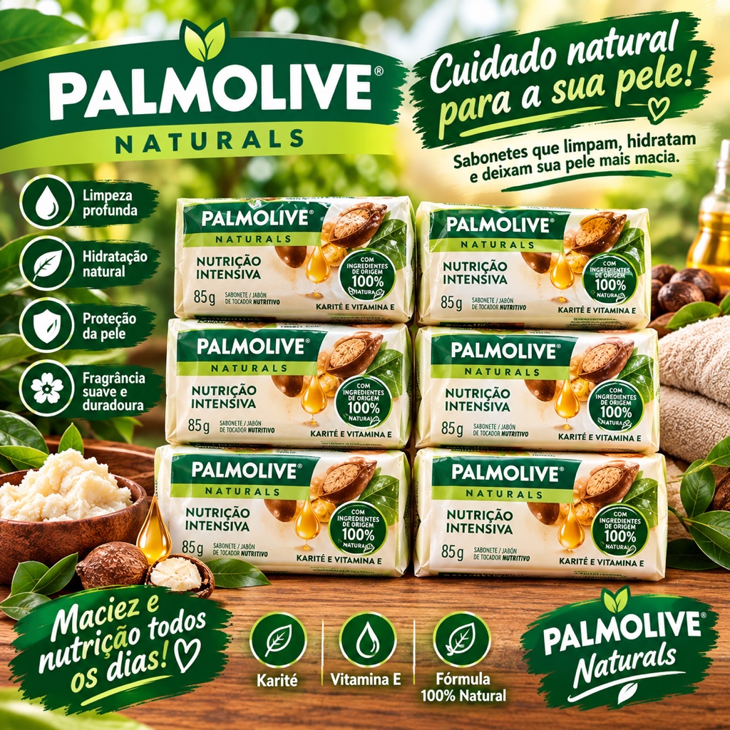 Palmolive Naturals sabão em barra 85g