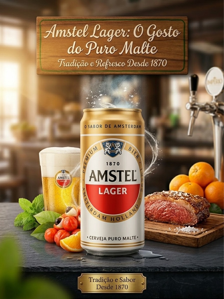 Amstel Lager lata 350ml