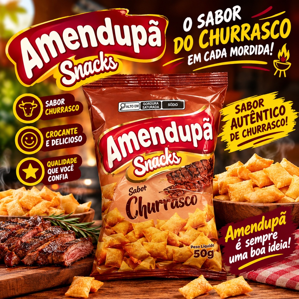 Amendupã Snacks Churrasco