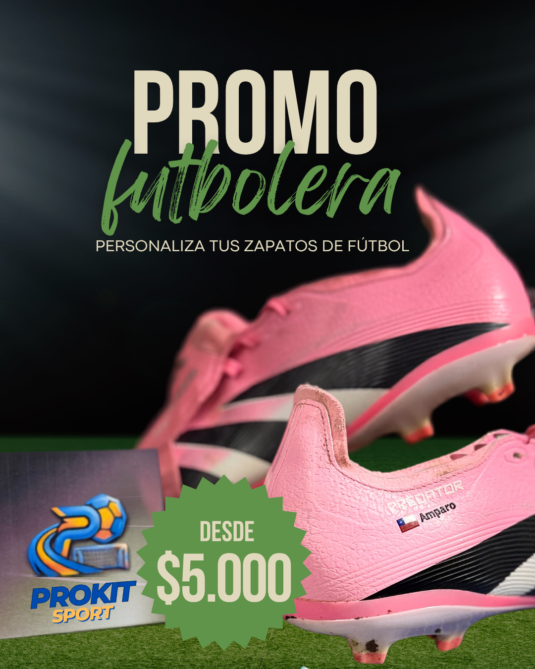 Personalización de zapatos de fútbol