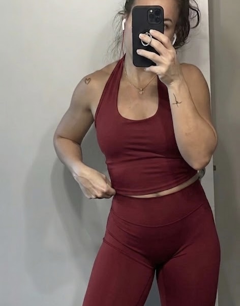 Contour Halter Top S Rojo