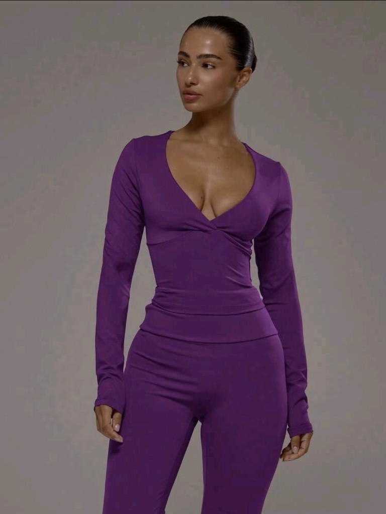 Musera Cross Sculpt Top M Morado